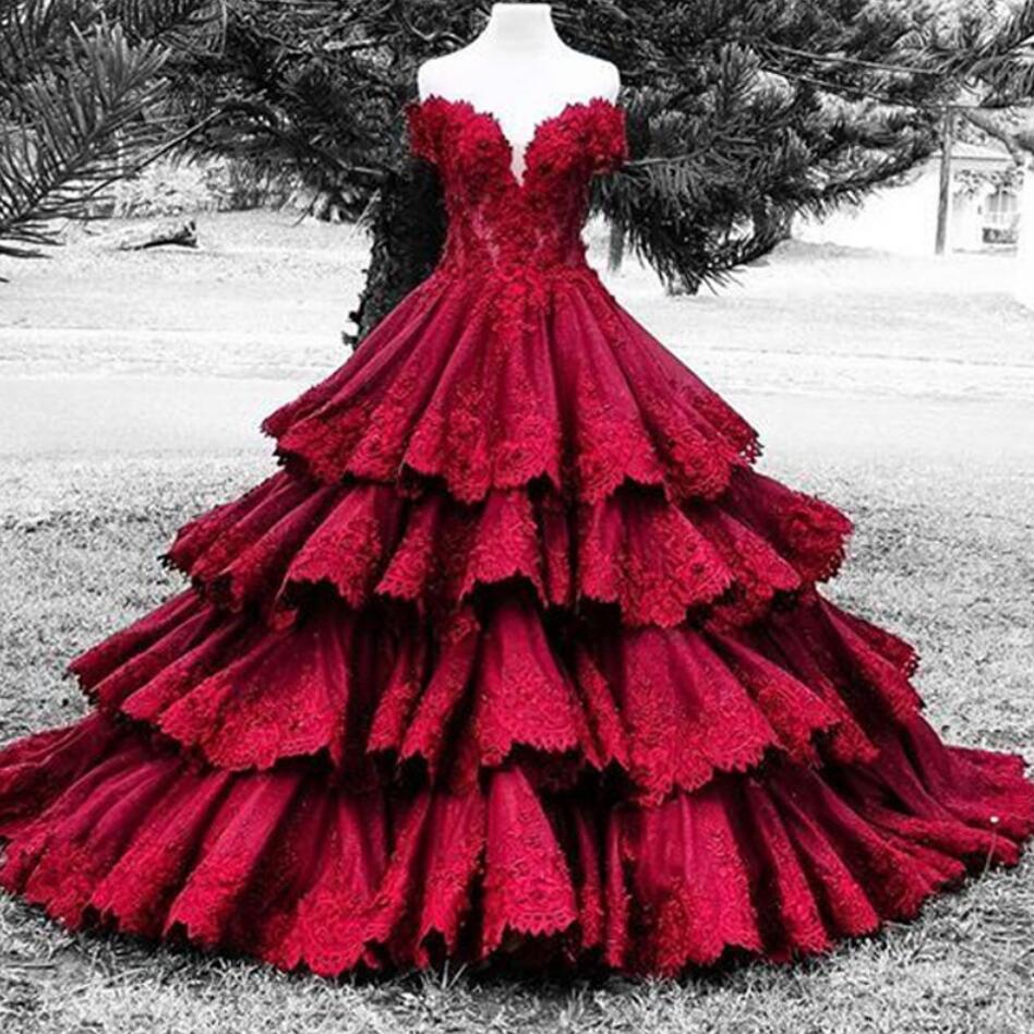 colored wedding gown