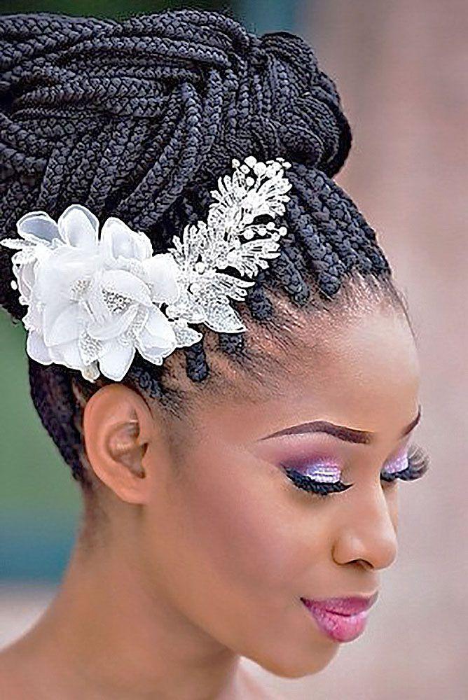 Braided hairstyle for wedding